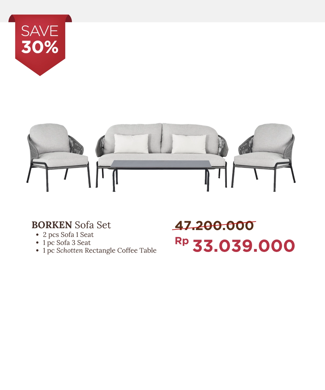 30% Borken